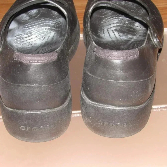 CROCS Mary Jane Comfort Flats Bundle of 2-Pair Shoes (Brown and Black) Size W9 - Picture 10 of 11